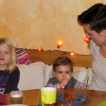 Mirja, Lila und Mama