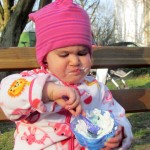 Omis Eis schmeckt aber auch gut...