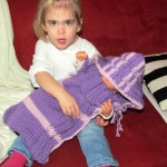 mit dem schönen Schlafsack von Omi Gerti